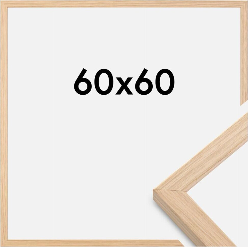 Ramme Grimsåker Akrylglass Eik 60x60 Cm