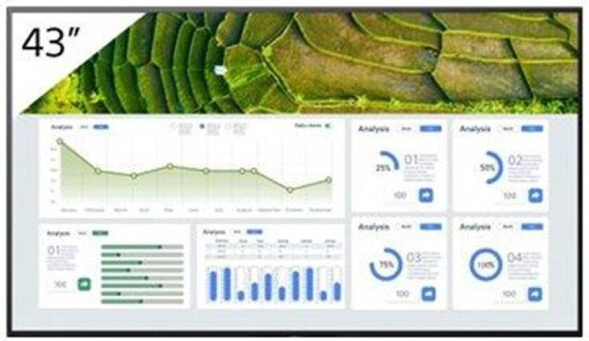FW-43BZ30L, digitalt skjermpanel, 109,2 cm (43), LCD, 3840 x 2160 piksler, Wi-Fi, 24/7