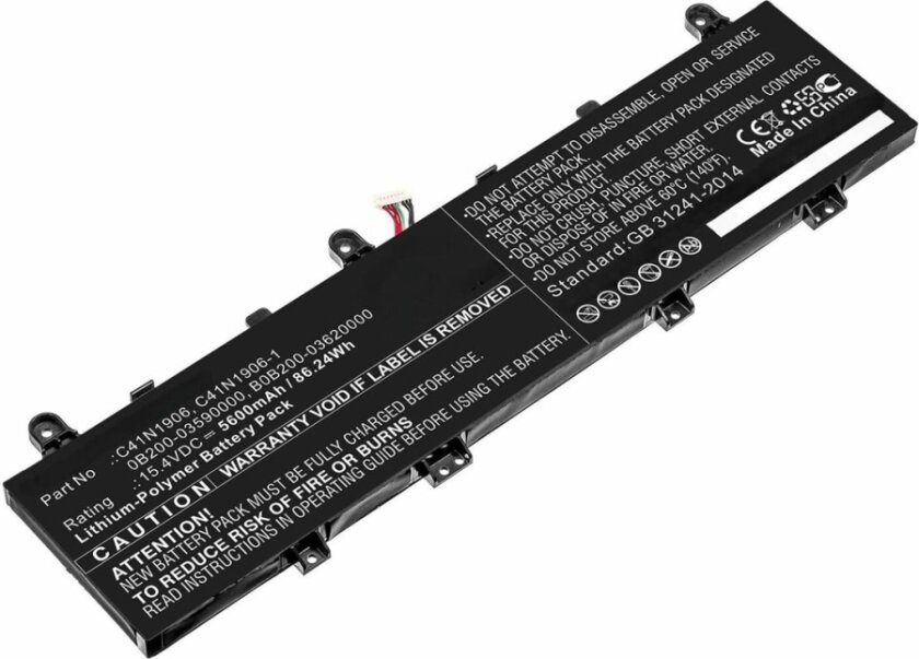 - Batteri til bærbar PC