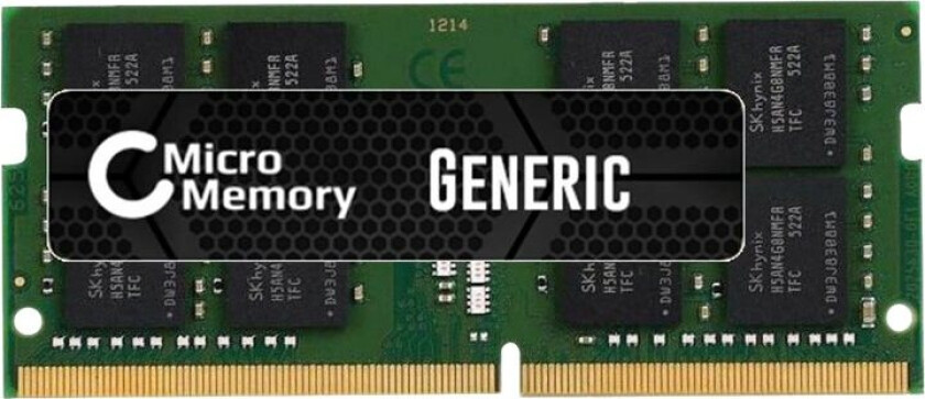 - DDR4 - modul - 16 GB - SO DIMM 260-pin - 2666 MHz / PC4-21300 - 1.2 V - ikke-bufret - ikke-ECC