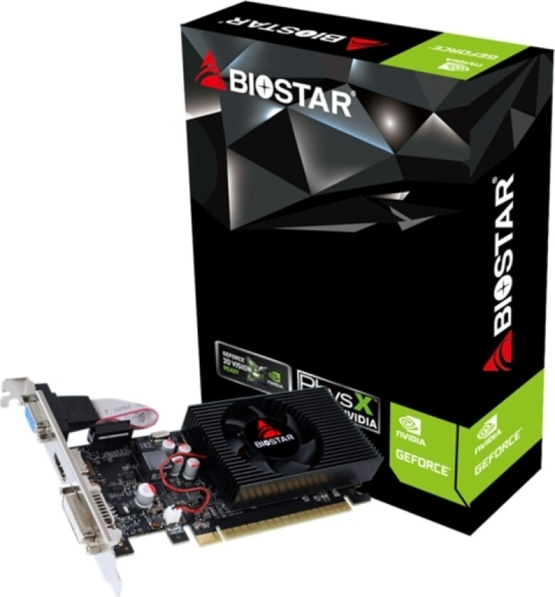 Biostar Grafikkort Biostar GeForce GT 730 4GB DDR3 (VN7313TH41-TBBRL-BS2)