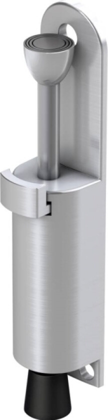 7704-0025 Dørstopper Rustfrit stållook