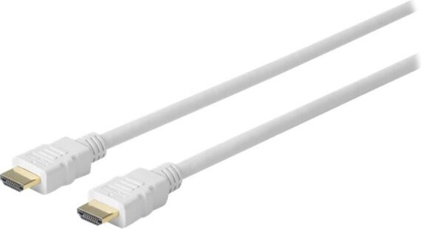 Pro - HDMI-kabel - HDMI hann til HDMI hann - 7.5 m - trippel beskyttelse - hvit - formstøpt, 4K-støtte