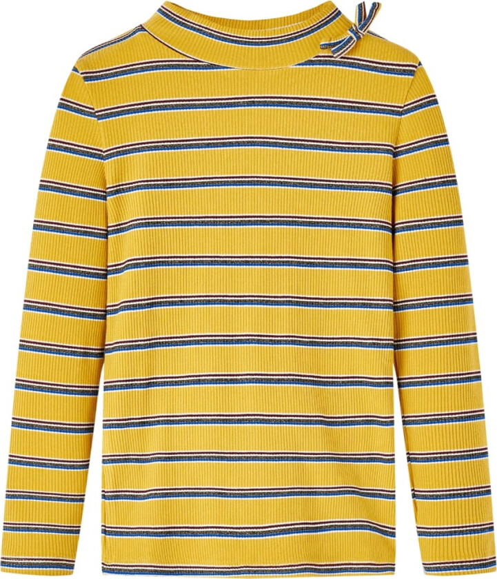 T-skjorte for barn med lange ermer oker 140