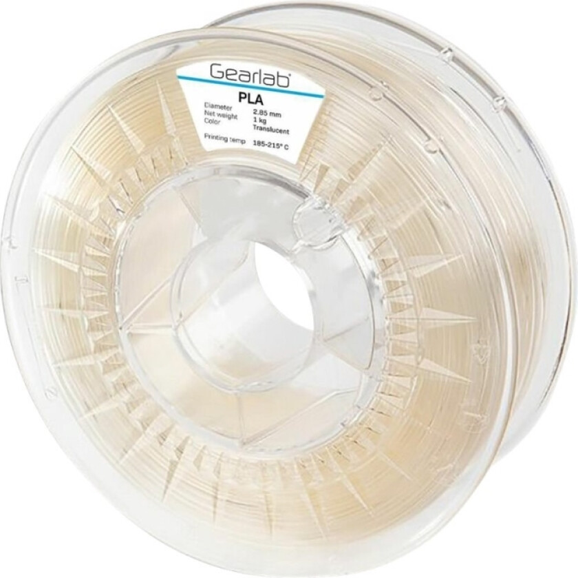 - Gjennomskinnelig - 1 kg - PLA-filament (3D)