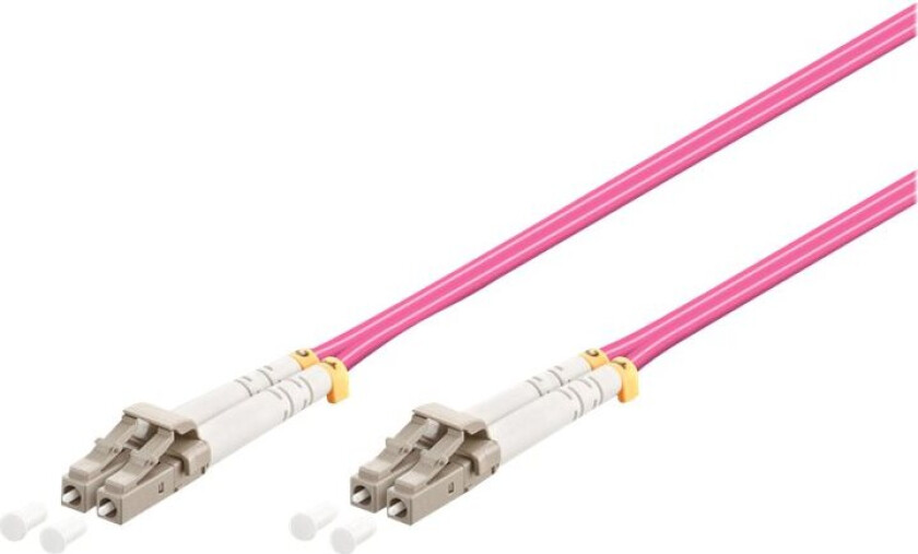 MicroConnect - Nettverkskabel - LC/UPC multimodus (hann) til LC/UPC multimodus (hann) - 7 m. - fiberoptikk - 50 / 125 my - OM4 - halogenfri - erika-fiolett