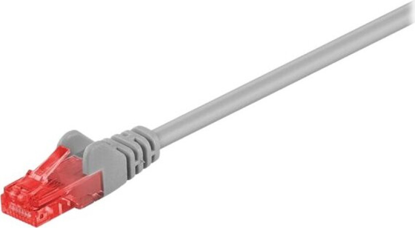 MicroConnect - Nettverkskabel - RJ-45 (hann) til RJ-45 (hann) - 50 m - 6 mm - UTP - CAT 6 - rund, uten hindringer, flertrådet - grå