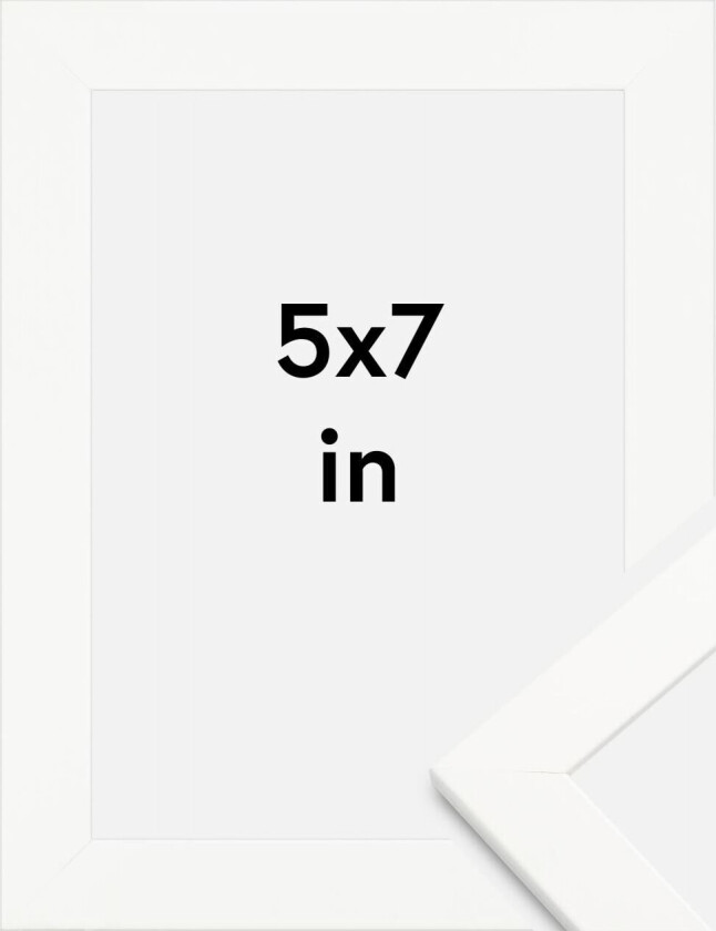 Ramme Trendline Hvit 5x7 Inches (12,7x17,8 Cm)