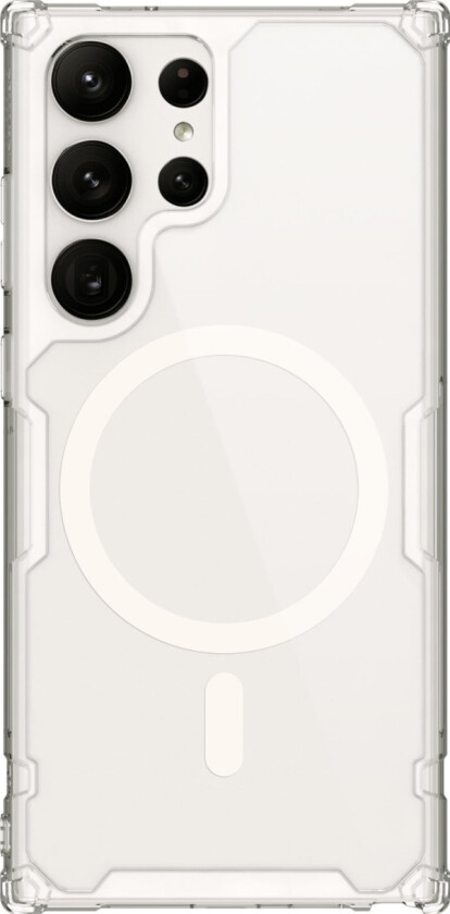Nature Pro Magnetic Case Deksel til Samsung Galaxy S23 Ultra med MagSafe Armored Cover White