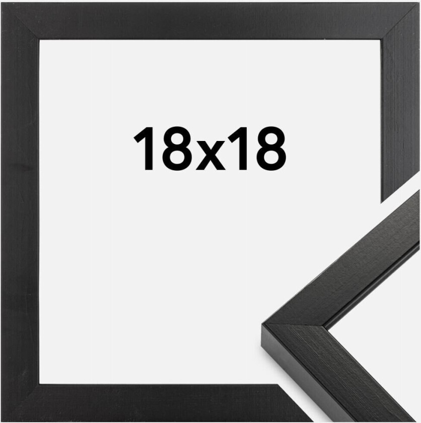 Ramme Amanda Box Svart 18x18 Cm