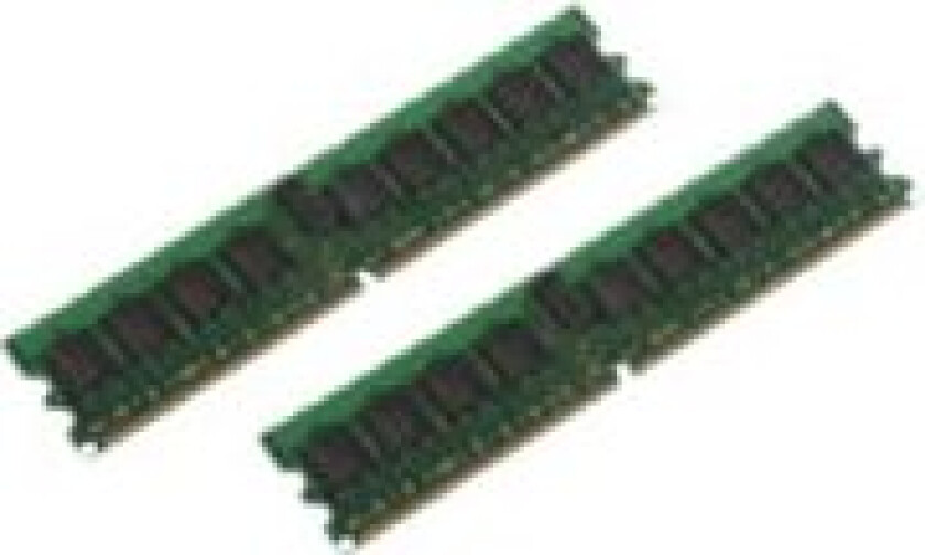 - DDR2 - sett - 8 GB: 2 x 4 GB - DIMM 240-pin - 667 MHz / PC2-5300 - registrert - ECC