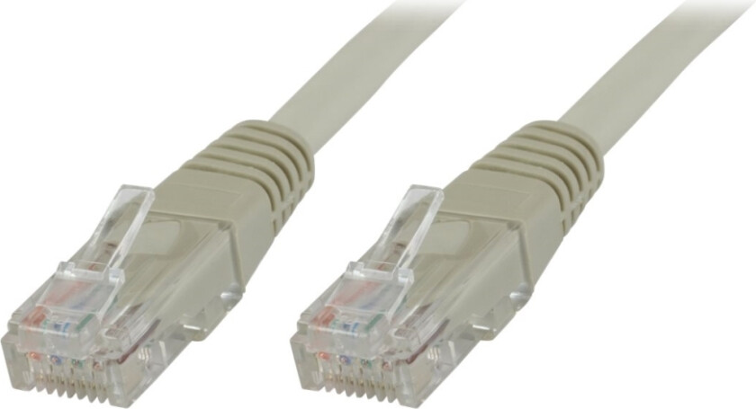 MicroConnect - Nettverkskabel - RJ-45 (hann) til RJ-45 (hann) - 90 m - UTP - CAT 6 - halogenfri, flertrådet - grå