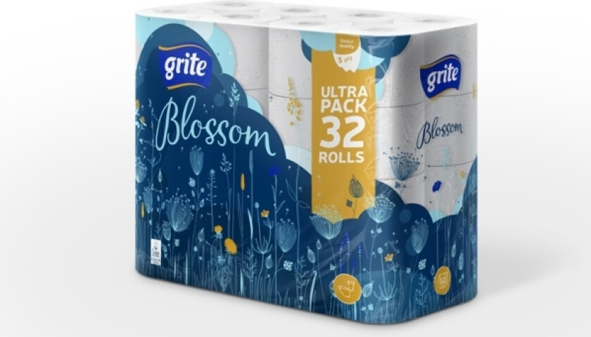 Toalettpapir Blossom White 32stk