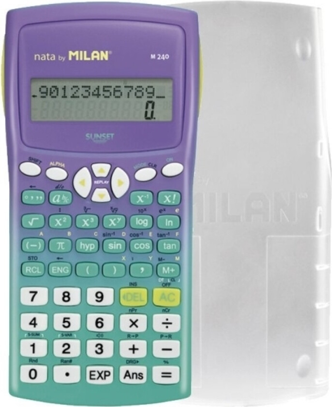 vitenskapelig kalkulator Milan m240 Sunset