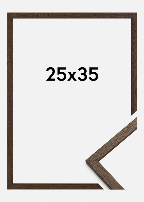 Ramme Edsbyn Akrylglass Valnøtt 25x35 Cm