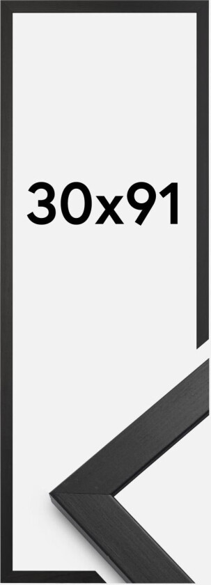 Ramme Stilren Akrylglass Svart 30x91 Cm