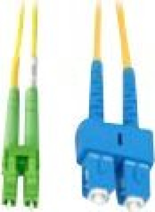 MicroConnect - Nettverkskabel - SC/APC-enkeltmodus (hann) til LC/UPC-enkeltmodus (hann) - 3 m - fiberoptisk - 9 / 125 micron - OS1 - gul