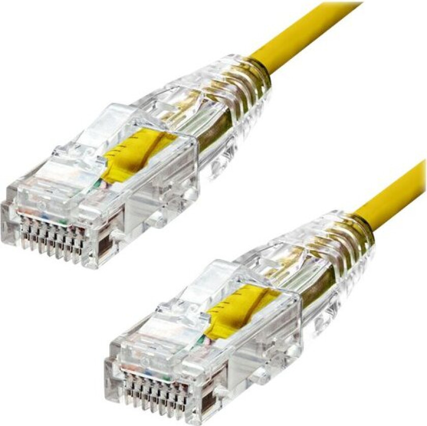 Proxtend - Nettverkskabel - Rj-45 (Hann) Til Rj-45 (Hann) - 30 Cm - 3.6 Mm - Utp - Cat 6 - Halogenfri, Uten Hindringer, Flertrådet - Gul