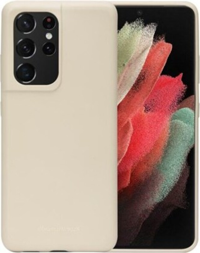 Bornholm - Bakdeksel til mobiltelefon - 100 % biologisk nedbrytbart plantebasert materiale - saharasand - for Samsung Galaxy S21 Ultra 5G