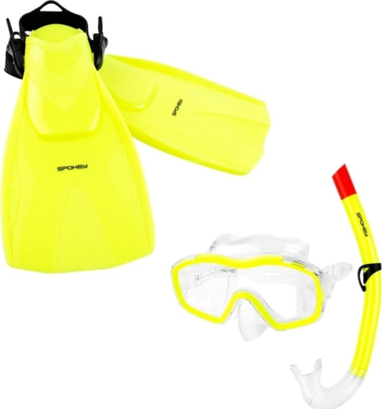 for barnedykking: maske, snorkel, finner 32-35 BOJKO