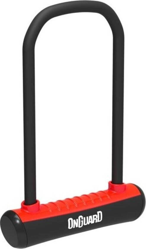 U-Lock sykkellås Neonrød 115x230 mm (8153RD)