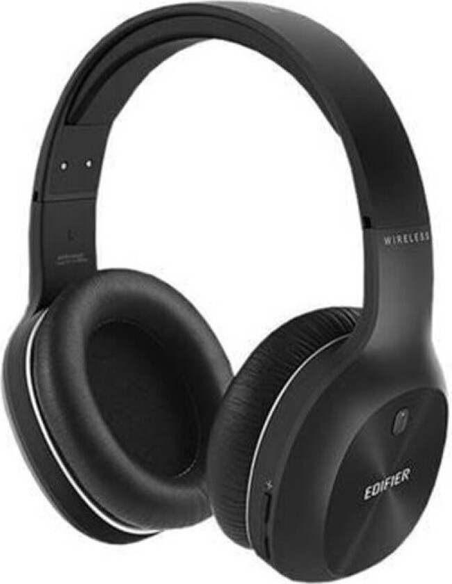 Edifier W800BT Plus - Hodetelefoner med mikrofon - full størrelse - Bluetooth - trådløs, kablet - 3,5 mm jakk - svart