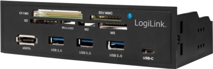 Bilde av UA0341, CF, MS Micro (M2), Memory Stick (MS), MicroSD (TransFlash), SD, xD, Sort, 5.25, 5000 Mbit/s, RoHS, CE, SATA