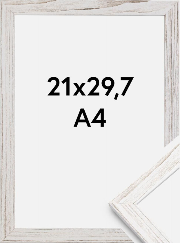 Ramme Stilren Vintage White 21x29,7 Cm (A4)