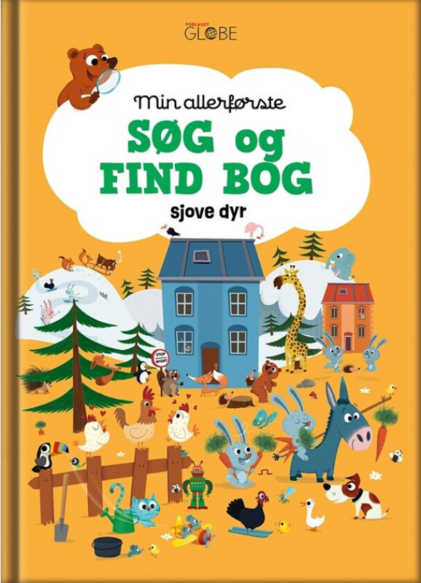 Min allerførste søg og find bog - Sjove dyr Romain Guyard Språk: Dansk