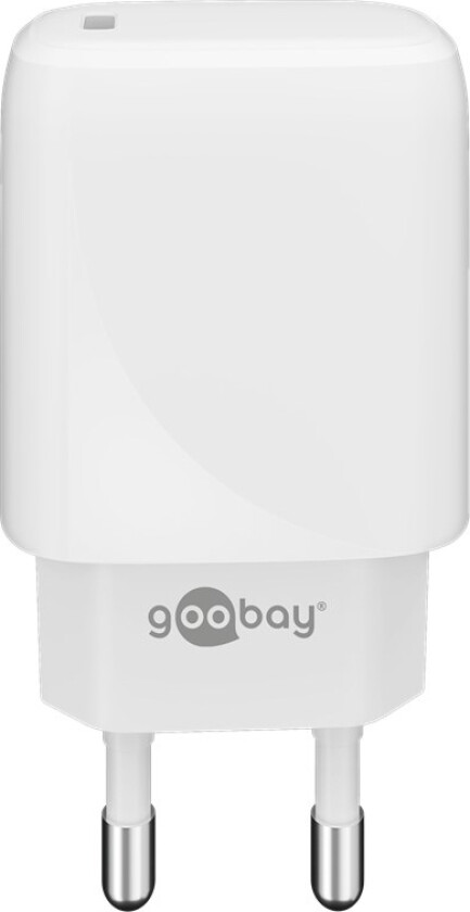 Goobay USB-C Lader GaN PD 20W - Hvit
