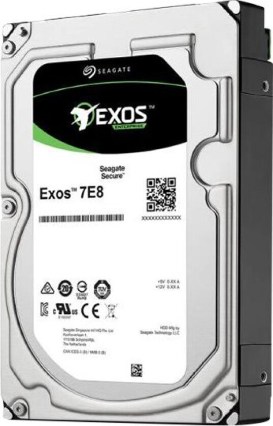 Exos 7E8 ST8000NM0055 - harddisk - 8 TB - intern - 3,5 - SATA 6 Gb/s - 7200 rpm - buffer: 256 MB