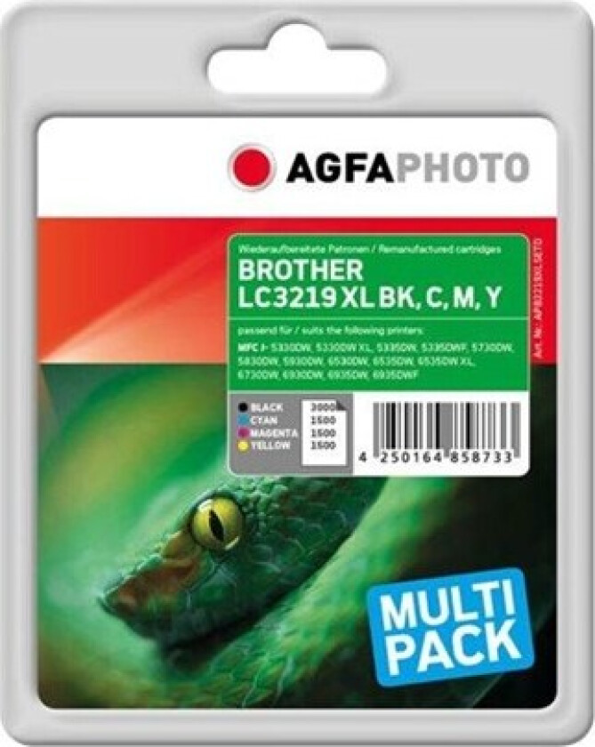 Photo Multi pack - 4-pack - black yellow cyan magenta - compatible - remanufactured - ink cartridge - Blekkpatron Blå