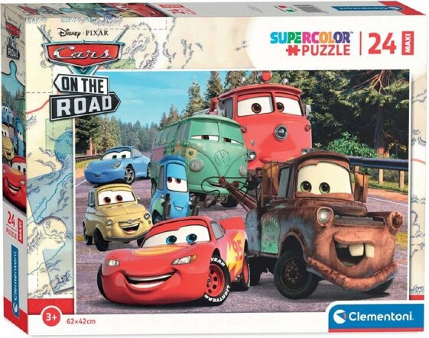 Maxi Jigsaw Puzzle Cars 24st. Gulv