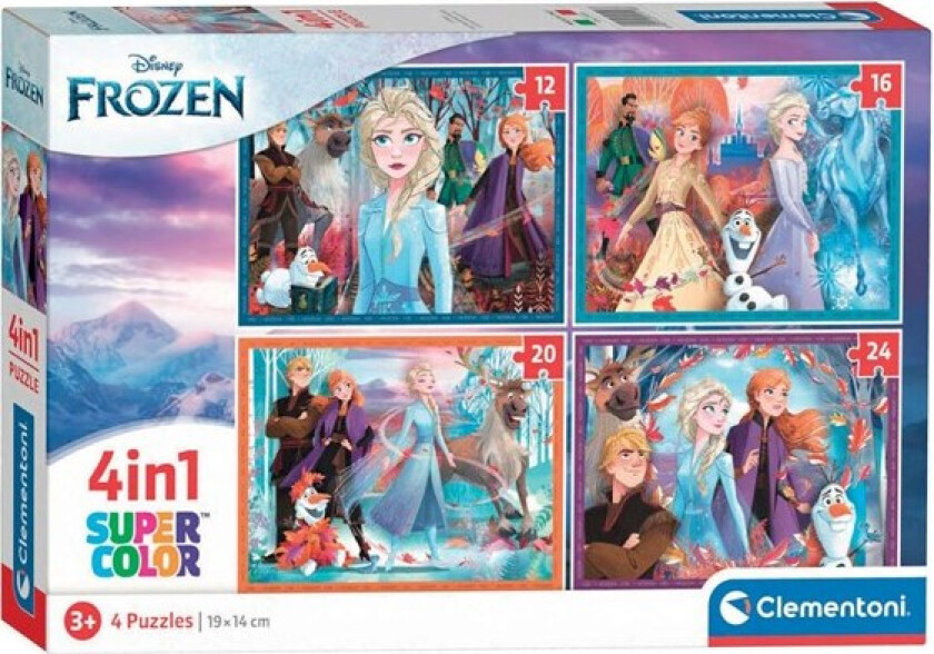 Puzzles Disney Frozen 4in1 Gulv