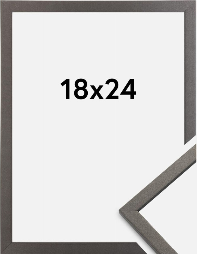 Ramme Edsbyn Akrylglass Grafitt 18x24 Cm