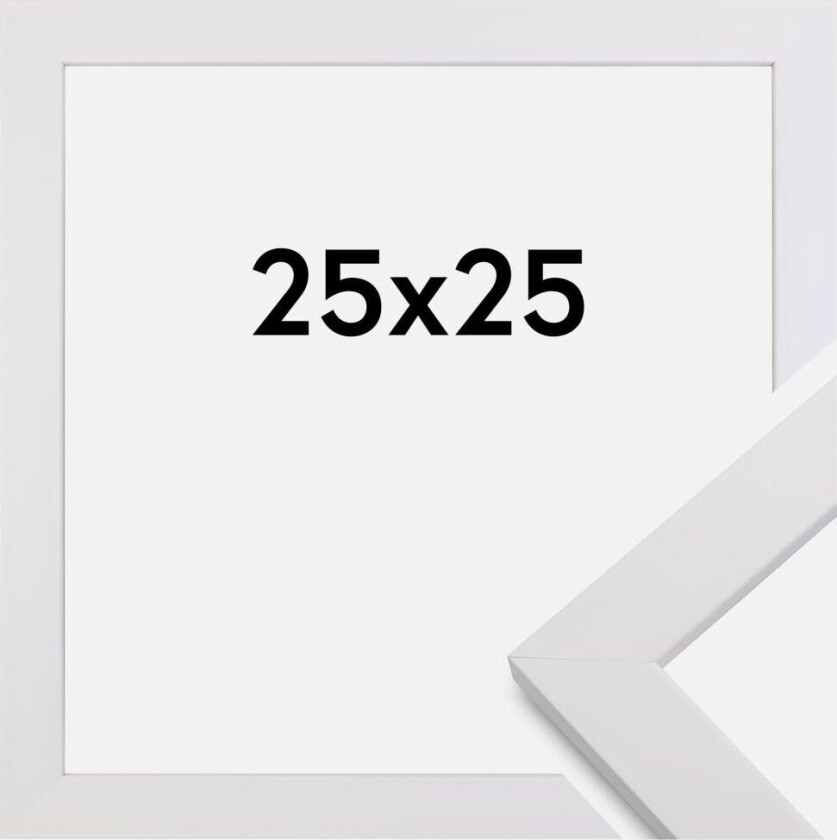 Ramme White Wood 25x25 Cm