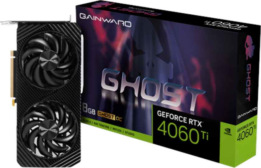 GeForce RTX 4060 Ti Ghost OC - 8GB GDDR6 RAM - Grafikkort