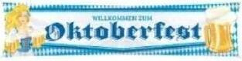 Gatebanner Oktoberfest Ølkrus - 180x40cm