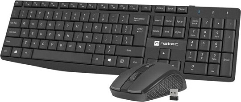 Squid - keyboard and mouse set - 2in1 - US - black - Tastatur & Mussett - Amerikansk Engelsk - Svart