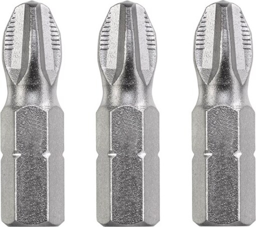 Bits, 25 mm, industri, PH2, 3 stk., på SB-kort