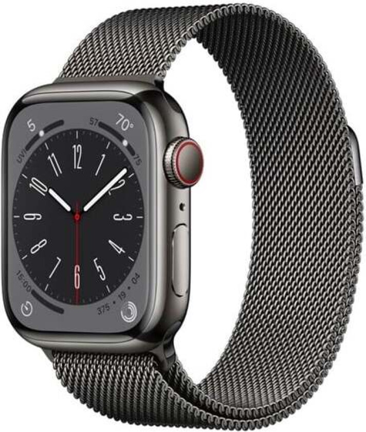 Watch Series 8 GPS + Cellular 41mm Graphite Stainless Steel Case with Graphite Milanese Loop