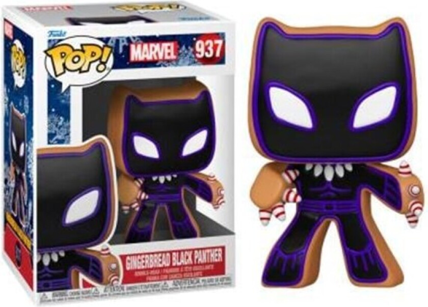 - POP! Marvel: Marvel Holiday - Gingerbread Black Panther - Figur