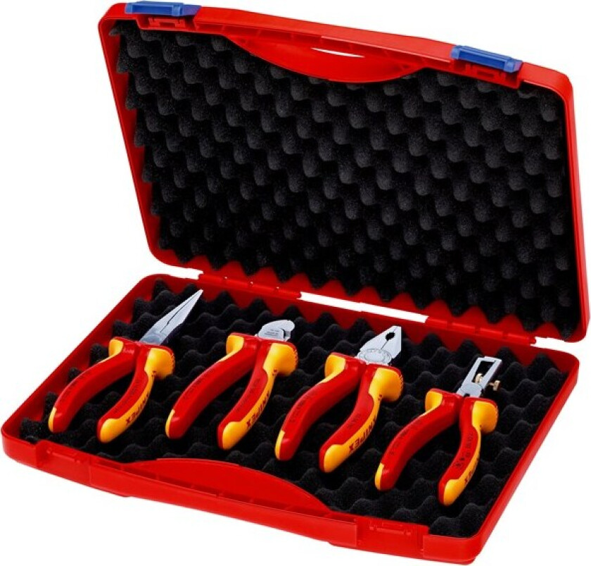 Verktøyboks "RED" Electro Set 1, 4-deler