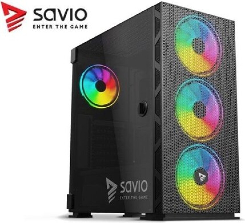 Raptor X1 ARGB Mesh / Glass - MDT - ATX - Kabinett - Tower - Svart