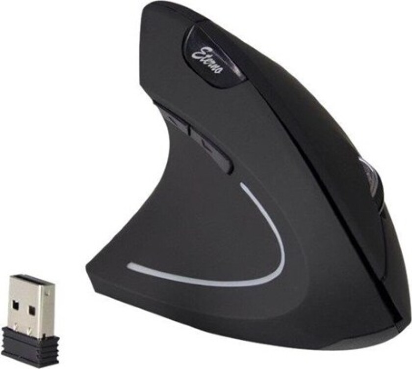 Eterno KM-206L - Vertical mouse - 6 - Svart