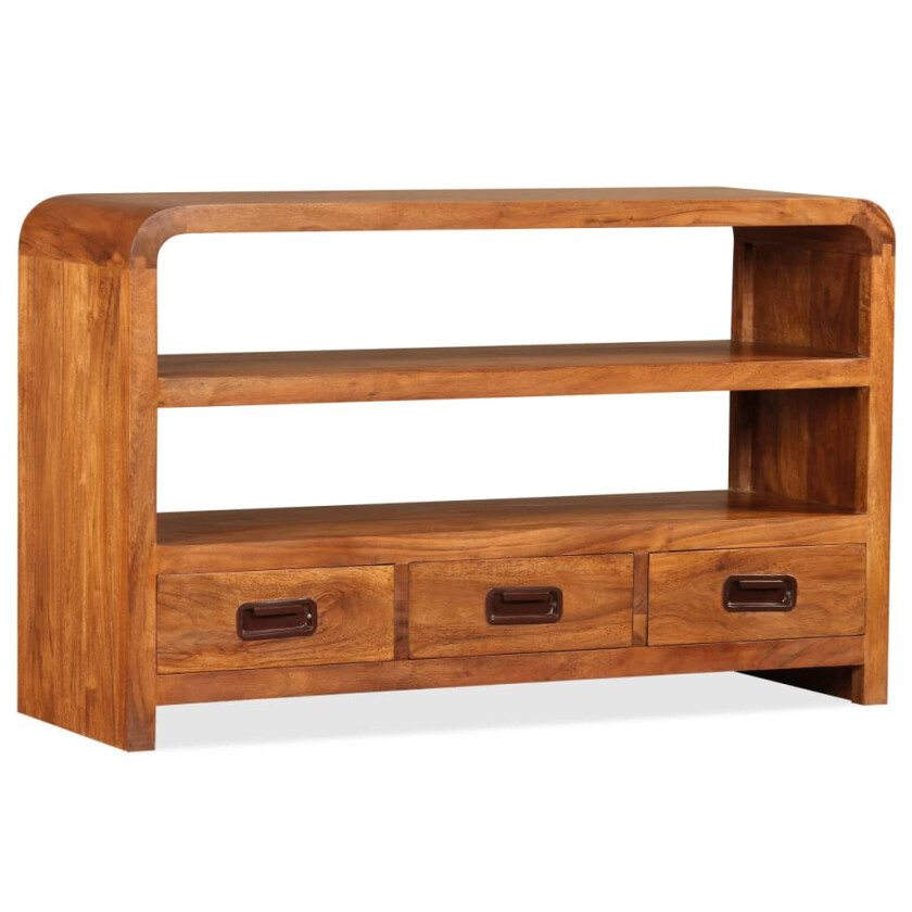 TV-benk heltre akasie 90x30x55 cm
