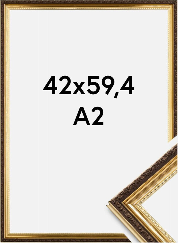 Ramme Abisko Akrylglass Gull 42x59,4 Cm (A2)