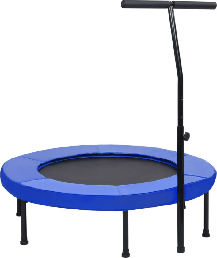 Trim-trampoline med håndtak og sikkerhetspute 102 cm