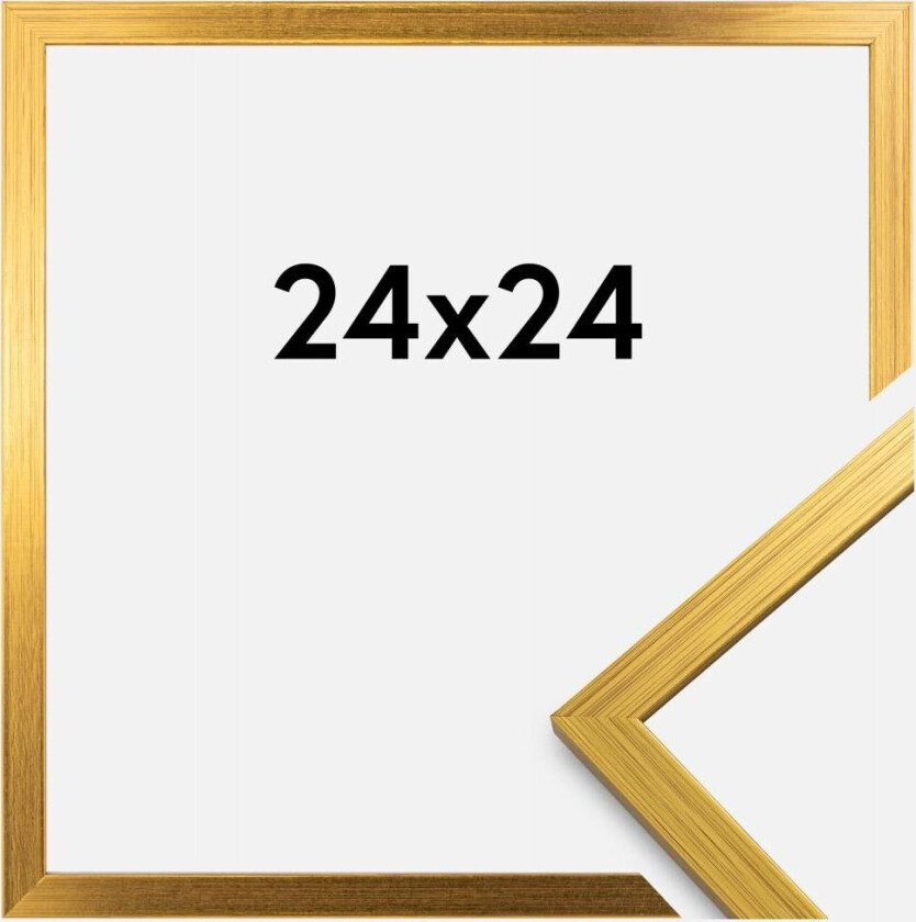 Ramme Edsbyn Akrylglass Gull 24x24 Cm