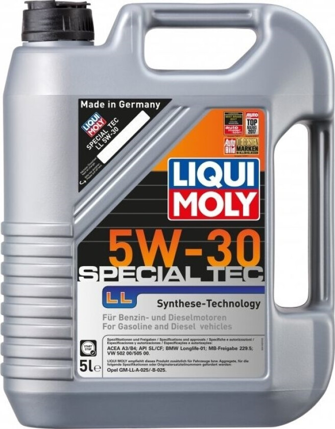Sintetine varikline alyva Liqui-Moly lavfriksjon Spesial LL 5W-30 5L